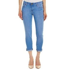 KUT WOMENS CATHERINE SLIM BOYFRIEND JEANS